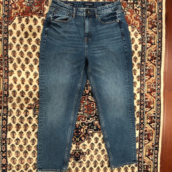 VIGOSS High Rise Friday Tapered Boyfriend Jeans 28 Inseam 26 EUC - Picture 2 of 9